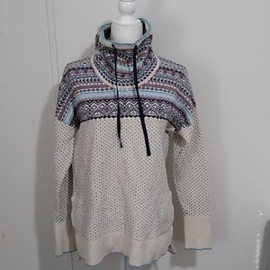 Eddie Bauer Wool Blend Oversized Cowl Sweater TXL